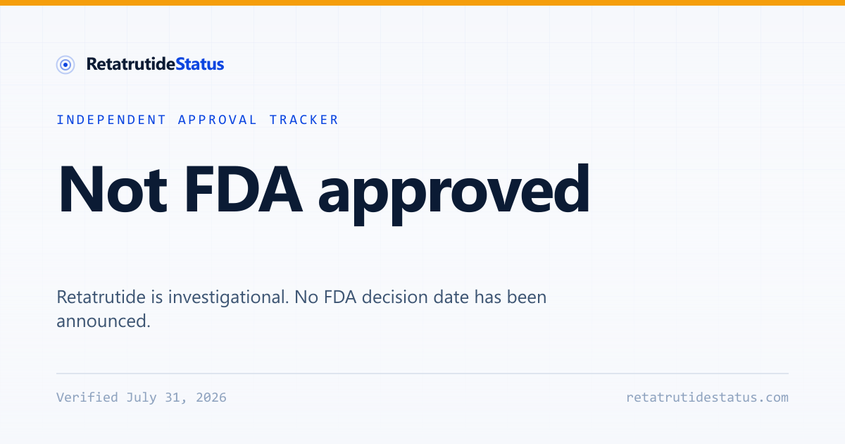 Is retatrutide FDA approved?
